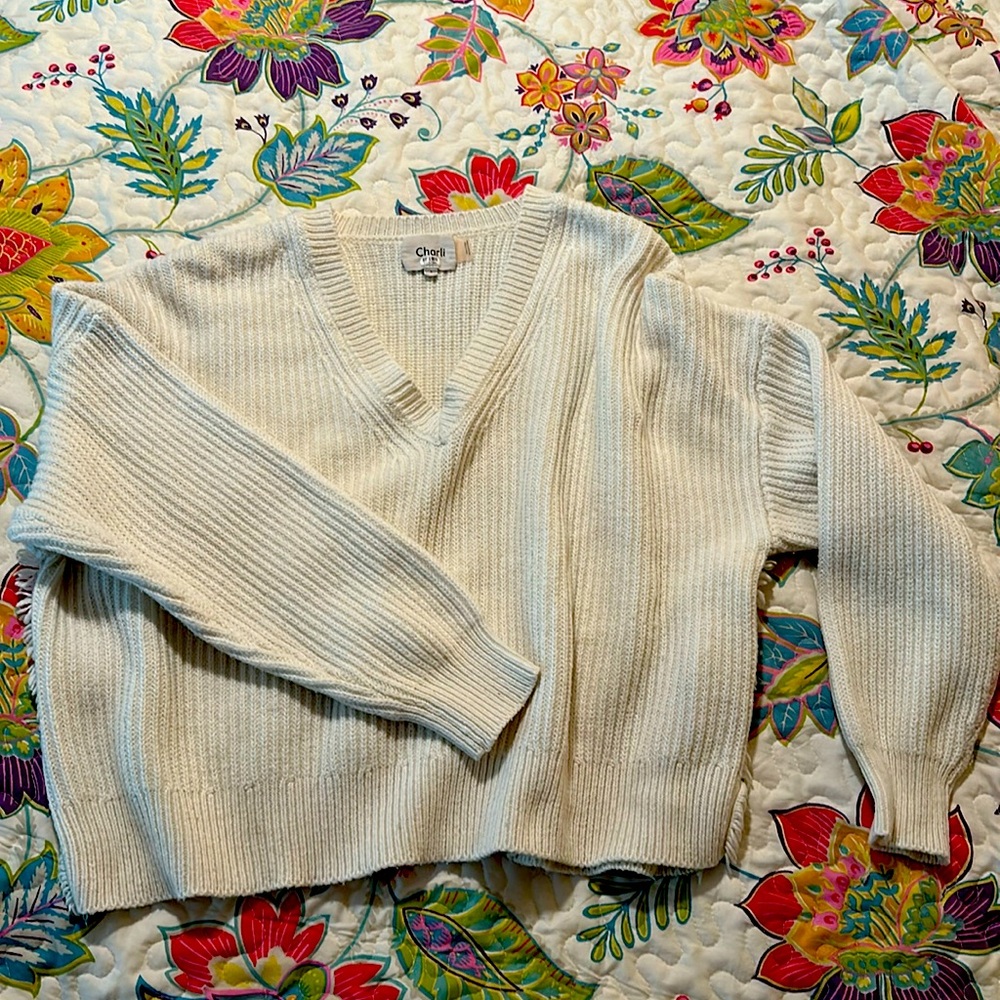 Charli winter white boxy sweater